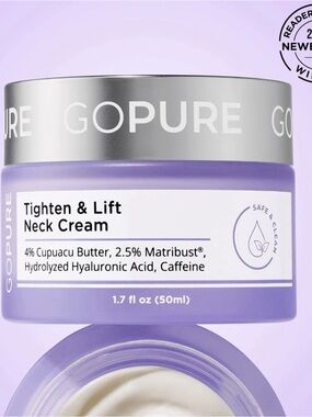 GOPURE Tighten & Lift Neck Firming Cream ~ 1.7 oz Exp: 12/2028 ~ New